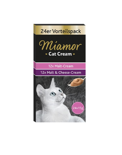 Cat Cream mix pasta słodowa + ser 24 x 15 ml