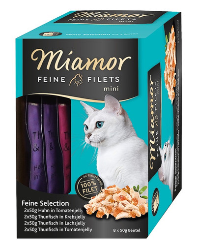 Feine Filets Mini Multibox w galaretce 8 x 50 g kurczak i tuńczyk z pomidorami