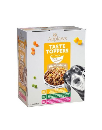 APPLAWS Taste Toppers Multipack zestaw saszetek dla psa 8x156 g