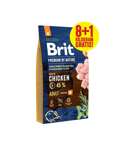 Premium by Nature M Adult 8kg+1kg GRATIS