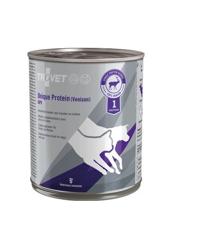 TROVET Unique Protein Venison UPV dla psa i kota dziczyzna 12x800 g
