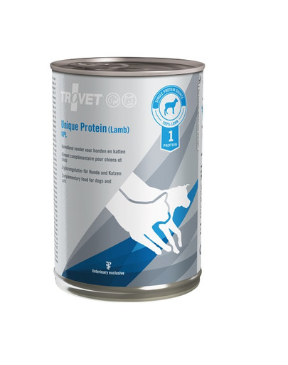 TROVET Unique Protein Lamb UPL dla psa i kota jagnięcina 6x400 g