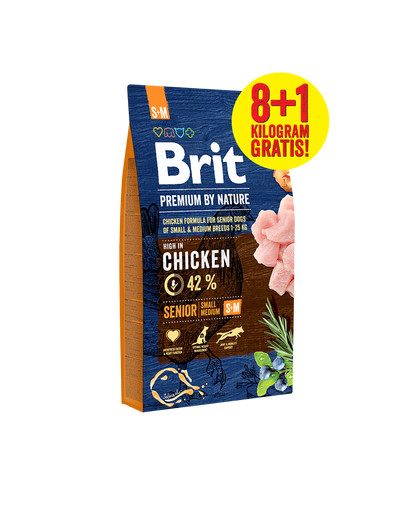 Premium By Nature Senior Small Medium S+ M 8 kg + 1 kg GRATIS