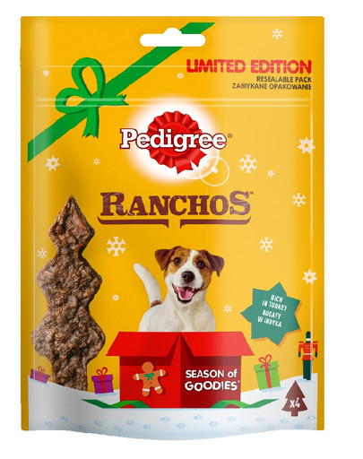 PEDIGREE Ranchos Przysmak dla dorosłych psów o smaku indyka 7 x 52 g