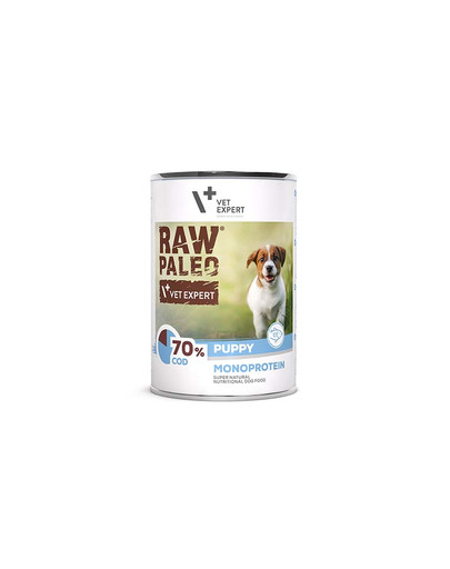 Raw Paleo Dorsz/Cod Puppy Can 400g