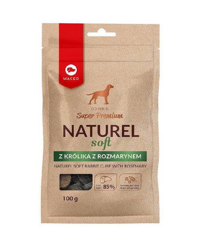 Super Premium Naturel Soft przysmak dla psa z królikiem i rozmarynem 100g