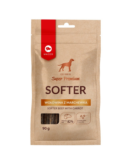 Super Premium Softer przysmak dla psa wołowina z marchewką 90g