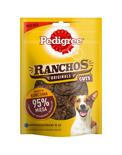 Ranchos Originals Cuts 6x65g  przysmak dla psów z kurczakiem
