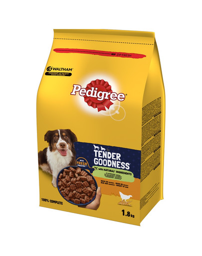 Tender Goodness 5x1,8 kg bogaty w drób półwilgotna karma pełnoporcjowa dla dorosłych psów