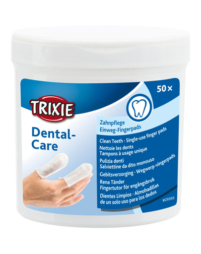 Dental Care czyste zęby nakładki na palce 50 szt