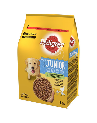 Junior 2,6 kg z kurczakiem i ryżem sucha karma dla szczeniąt