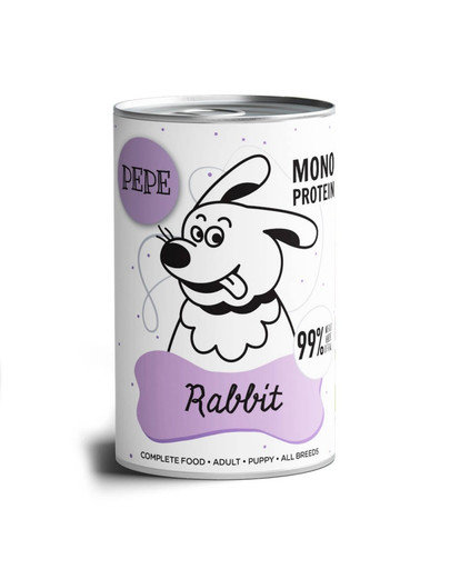 PEPE Rabbit (królik) 400g monoproteinowa karma