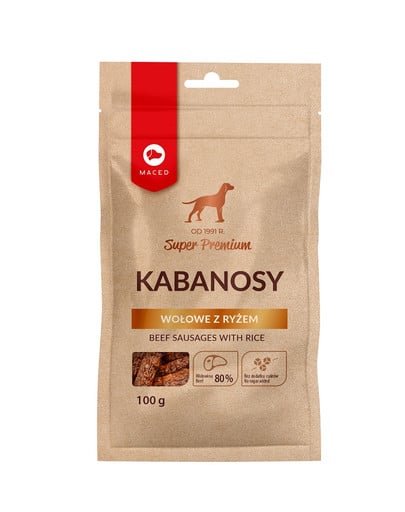 Super Premium Kabanosy wołowe z ryżem 100 g