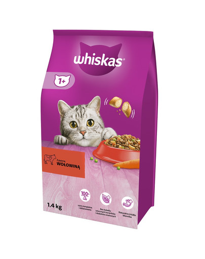 Adult 1,4 kg  sucha karma pełnoporcjowa dla dorosłych kotów z pyszną wołowiną