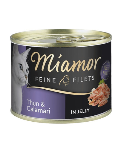 Feline Filets Tuńczyk i kalmary w galatetce 185 g