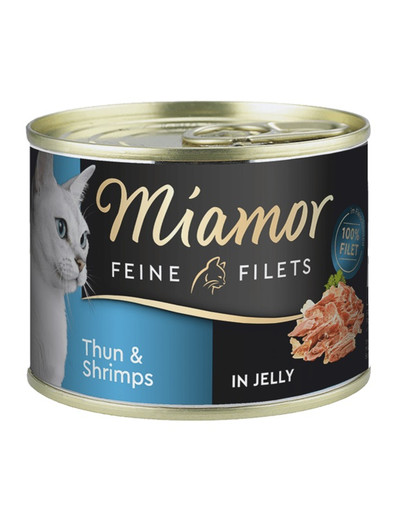 Feline Filets Tuńczyk i krewetki w galaretce 185 g