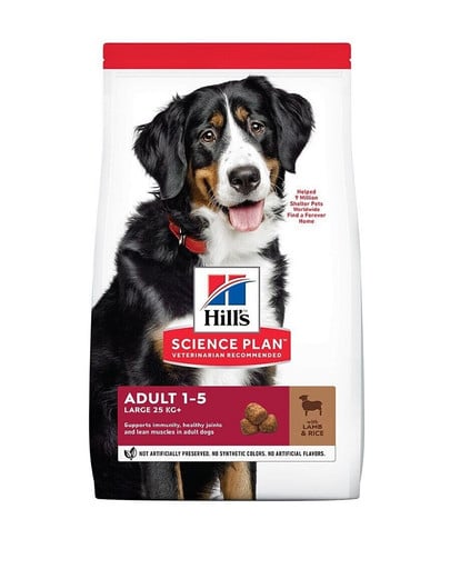 Science Plan Canine Adult Large Breed Lamb&Rice karma dla psów dużych ras z jagnięciną i ryżem 14 kg