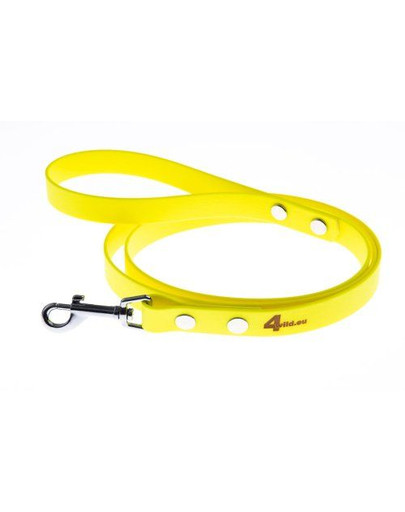 Smycz wodoodporna 150 cm neonowy żółty