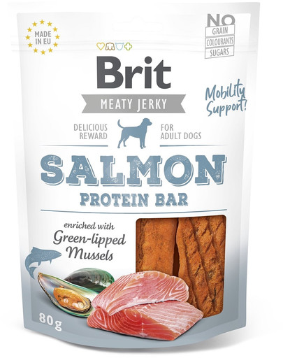 Jerky Snack Salmon protein bar 80 g