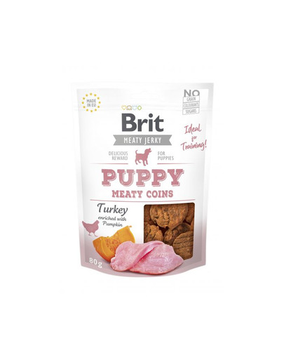 Jerky Snack Turkey Meaty coins for Puppies 80g