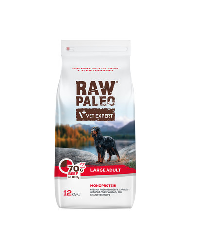 Raw Paleo Beef adult large 12kg dla dużych psów