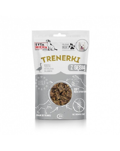 Treningówki z gęsią dla psa 80g