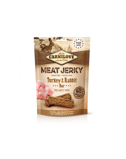 Jerky turkey & rabbit bar 100g