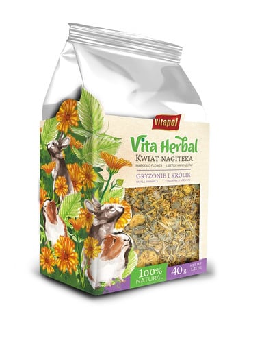 Vita Herbal Kwiat nagietka dla gryzoni i królika 40g