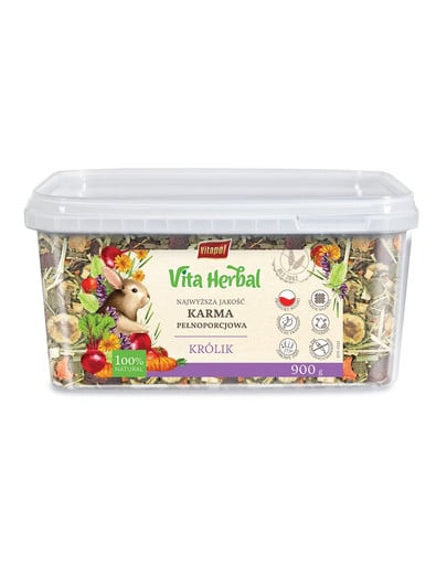 Vita Herbal Karma pełnoporcjowa dla królika 900g