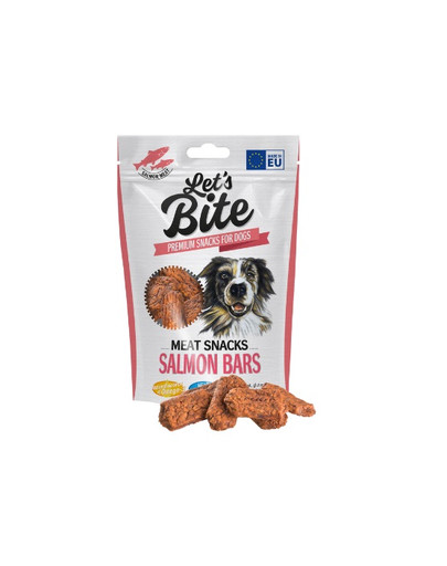 Let’s Bite Meat Snacks bars 80g batoniki z łosośem