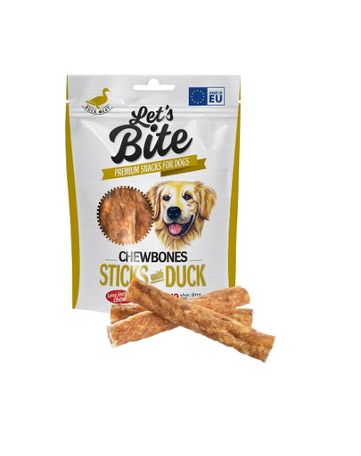 Let’s Bite Chewbones sticks 120g z kaczką