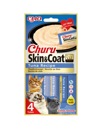 Churu Skin&Coat 4x14g z tuńczykiem dla kota