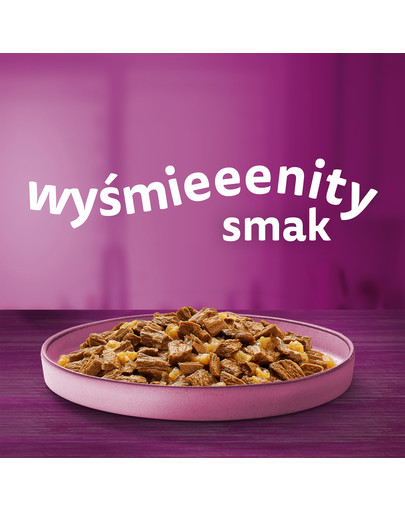 WHISKAS Junior saszetka 12x85g Drobiowe Frykasy mokra karma dla kociąt w galaretce z: kurczakiem, indykiem, drobiem, kaczką