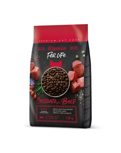 Cat For Life Castrate Beef 1,8 kg dla kastrowanego kota z wołowiną