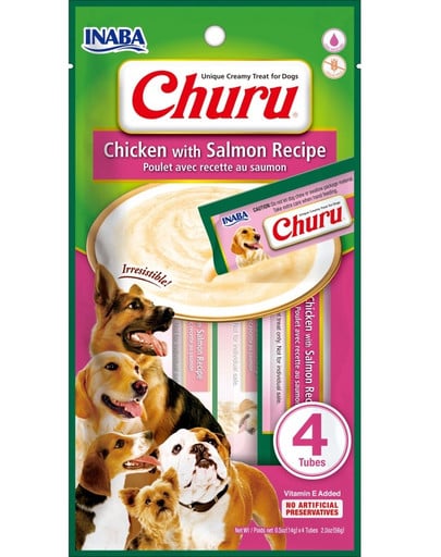 Churu Chicken with salmon 4x14g kurczak z łososiem dla psów