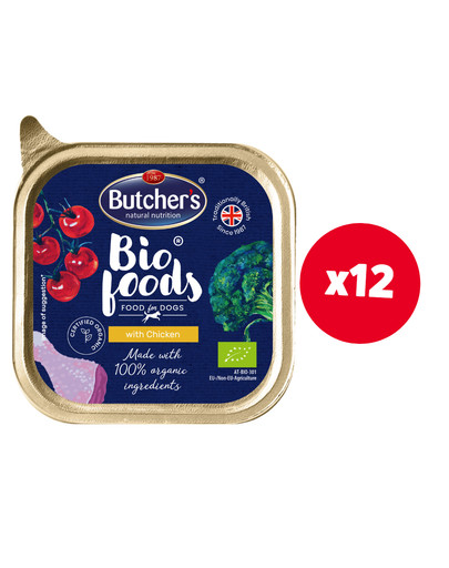 BUTCHER'S BIO foods kurczak tacka 12 x 150 g