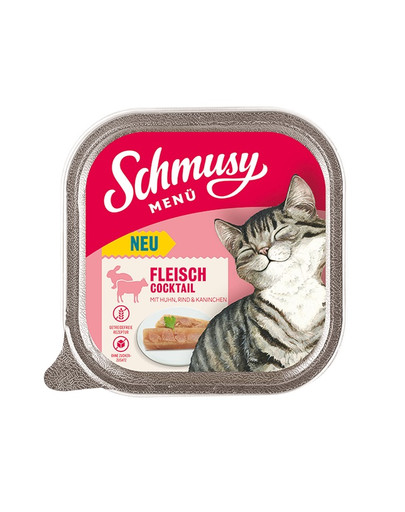 SCHMUSY MENÜ taczki 16x100 g mokra karma dla kotów