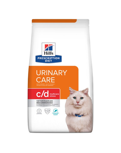 HILL'S Prescription Diet c/d Multicare Stress Urinary Care sucha karma dla kotów z rybą morską 8kg