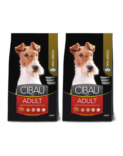 FARMINA Cibau Adult Mini karma dla dorosłych psów małych 2 x 2,5 kg