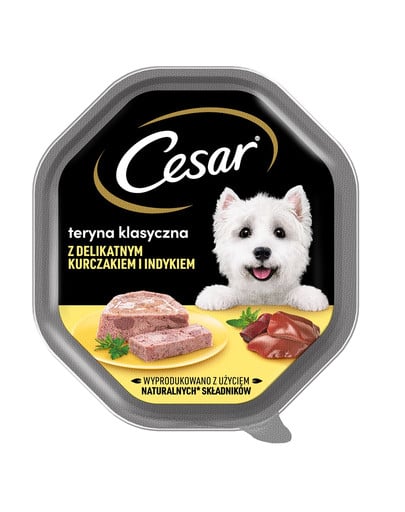 CESAR Teryna tacka 14x150 g mokra karma pełnoporcjowa dla dorosłych psów