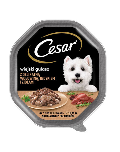 CESAR W sosie tacka 14x150 g mokra karma pełnoporcjowa dla dorosłych psów