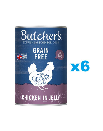 BUTCHER'S Original Recipe in Jelly 6x400g w galaretce dla psa