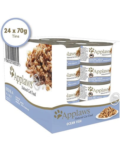 APPLAWS Cat Tin z bulionem 24x70g dla dorosłych kotów