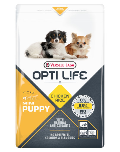 VERSELE-LAGA Opti Life Puppy Mini dla szczeniąt ras małych i miniaturowych Drób 2,5 kg