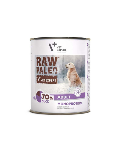 VETEXPERT RAW PALEO Adult karma dla dorosłych psów 800 g