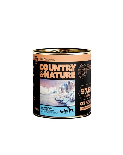 COUNTRY&NATURE Bezzbożowa mokra karma 850 g dla dorosłych psów