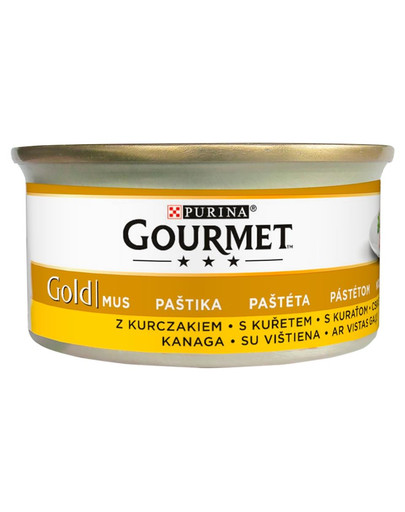 GOURMET Gold Mus 85 g dla dorosłych kotów