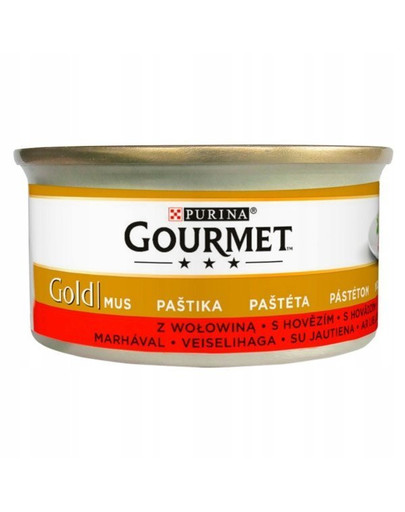 GOURMET Gold Mus 85 g dla dorosłych kotów