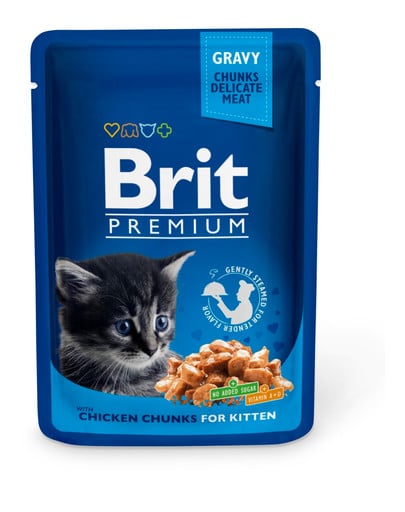BRIT Premium Cat Adult saszetki w sosie dla kota 24 x 100 g