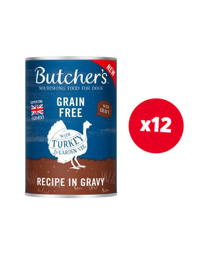 BUTCHER'S Original Recipe in Gravy 12x400g w sosie dla psa